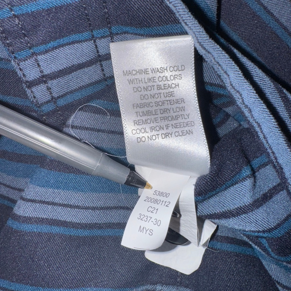 Men's Duluth Untucked Alaskan Hardgear Button-down Standard fit Medium Striped - Picture 11 of 12